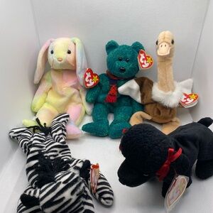 Ty Beanie Baby Stuffed Animals Collection Receive 5